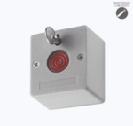 BOTÓN DE PÁNICO CABLEADO / COMPATIBLE CON CUALQUIER PANEL DE ALARMA / LLAVE DE SEGURIDAD / NA/NC / MATERIAL RETARDANTE AL FUEGO (ABS)