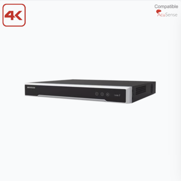 NVR 16 CANALES IP / 16 PUERTOS POE+ / 8 MEGAPIXEL (4K) (COMPATIBLE CON CÁMARAS ACUSENSE)/ 2 BAHÍAS DE DISCO DURO / SALIDA DE VÍDEO EN 4K / 300 METROS POE MODO EXTENDIDO