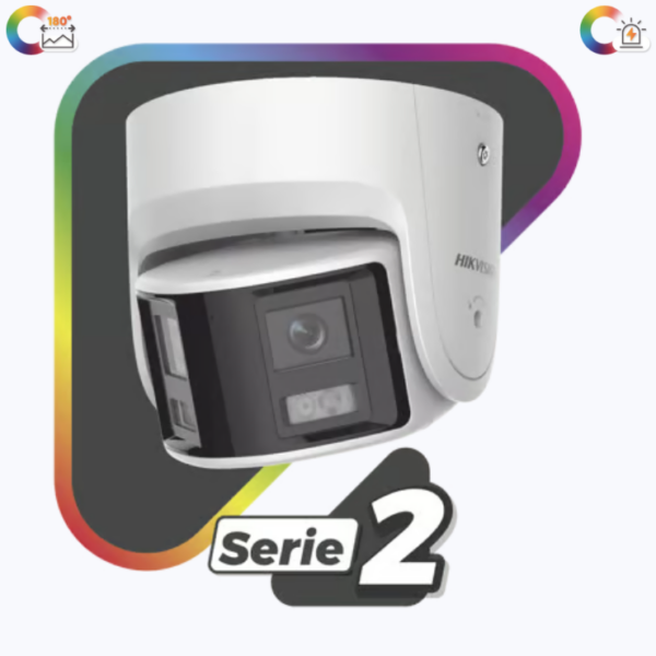 [FLEXVU] [PROTECCIÓN ACTIVA] TURRET IP PANORÁMICA 4 MEGAPÍXEL / 2 LENTES 2.8 MM (180°) / IMAGEN A COLOR 24/7 (COLORVU) / POE / WDR 130° / IP67 / ACUSENSE / LUZ ESTROBOSCÓPICA Y ALARMA AUDIBLE / 30 MTS LUZ BLANCA / MIC