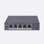 SWITCH GIGABIT POE+ / ADMINISTRABLE / 4 PUERTOS 1000 MBPS POE+ / 1 PUERTO 1000 MBPS UPLINK / CONFIGURACIÓN NUBE HIK-PARTNERPRO / MODO EXTENDIDO HASTA 300 METROS / 60 WATTS