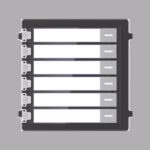 MÓDULO DE BOTONES PARA VIDEOPORTERO MODULAR / LLAMADA DE UN SOLO TOQUE / SOPORTA HASTA 6 MONITORES PRINCIPALES