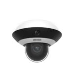 MINI DOMO PANOVU 4 MEGAPIXEL / 1 PTZ 4X ZOOM + 3 LENTES PANORÁMICOS 360° / H.265 / 10 MTS IR / USO EN INTERIOR / POE+ / DWDR / MICRO SD