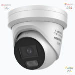 DUAL LIGHT + COLORVU 3.0 + HIKAI TURRET IP 8 MEGAPIXEL / LENTE 2.8 MM / 30 MTS IR + LUZ BLANCA / 2 MICROFONOS INTEGRADOS / EXTERIOR IP67 / ESTROBO AZUL Y ROJO / WDR 130 DB / ACUSENSE 3.0 / METAL / NEMA 4X / ACUSEARCH