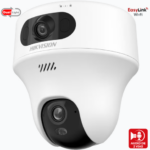 Turret PT IP 3K Megapixel / Lente 2.8 mm / Dual Light (20 mts IR + 15 mts Luz Blanca) / Wi-Fi / IP54 / dWDR / H.265 / Audio Bidireccional (Micrófono y Bocina)