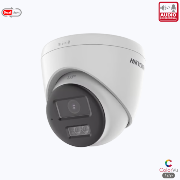 [AUDIO BIDIRECCIONAL + DUAL LIGHT + COLORVU] TURRET TURBOHD 4K (8 MEGAPIXEL) / LENTE 2.8 MM / 40 MTS IR EXIR + 40 MTS LUZ BLANCA / MICRÓFONO Y BOCINA INTEGRADO / EXTERIOR IP67 / DWDRMEGAPIXEL) / LENTE 3.6 MM / 80 MTS IR EXIR + 20 MTS LUZ BLANCA / MICRÓFONO Y BOCINA INTEGRADO / EXTERIOR IP67 / METAL / DWDR