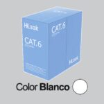 CABLE DE RED U/UTP CAT6 23AWG / CUMPLE ANSI-TIA-568.2-D / ROHS 2.0 / CPR FCA / LONGITUD 305 METROS (1000 PIES) / PVC BLANCO / RESISTENCIA A LA TRACCIÓN Y COMPRESIÓN / OPERACIÓN -20°C A 70°C